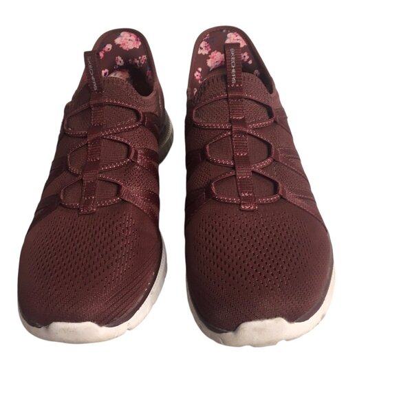 Skechers Shoes Womens Size 8.5 Burgundy Slip-ins Hands Free Air-Cooled 104448 - Picture 12 of 12